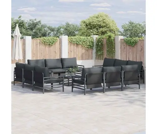 Aia Diivanikomplekt Padjaga 13 Pcs Must Teras