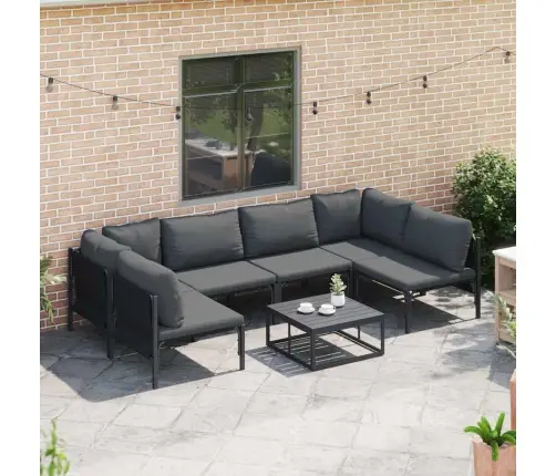 Aia Diivanikomplekt Padjaga 6 Pcs Must Teras