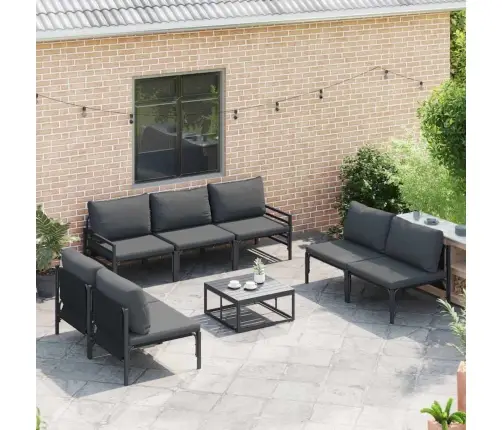 Aia Diivanikomplekt Padjaga 7 Pcs Must Teras