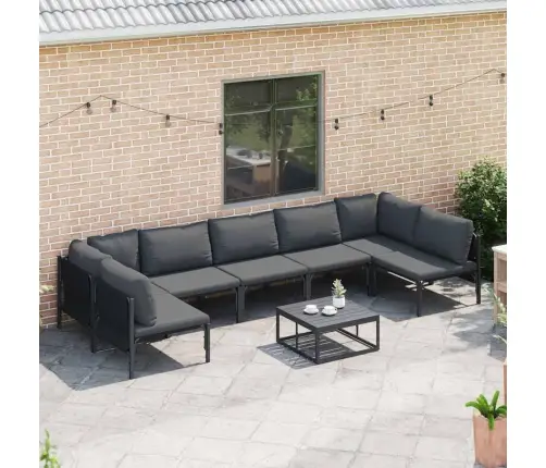 Aia Diivanikomplekt Padjaga 7 Pcs Must Teras