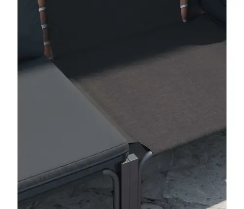 Dārza Dīvānu Komplekts 8 Pcs Antracīta Tērauds Vidaxl