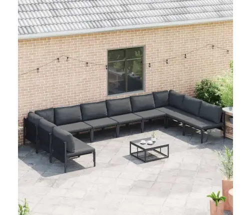 Aia Diivanikomplekt Padjaga 11 Pcs Must Teras