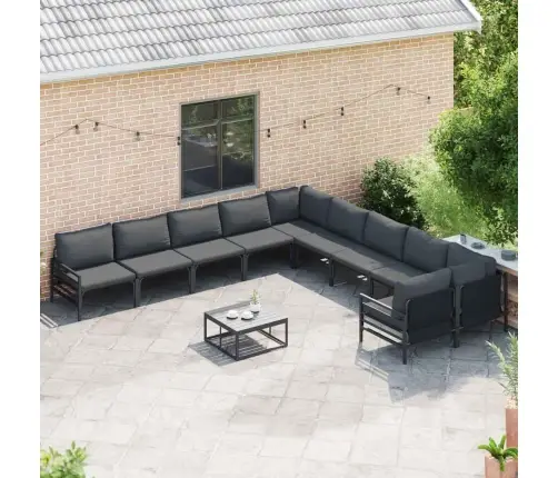 Aia Diivanikomplekt Padjaga 11 Pcs Must Teras