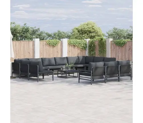 Aia Diivanikomplekt Padjaga 14 Pcs Must Teras