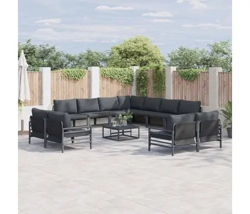 Aia Diivanikomplekt Padjaga 11 Pcs Must Teras