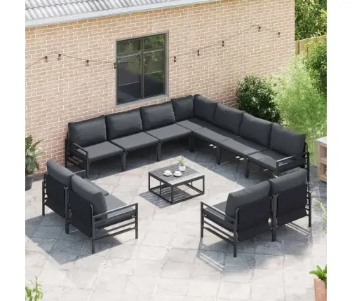 Aia Diivanikomplekt Padjaga 12 Pcs Must Teras