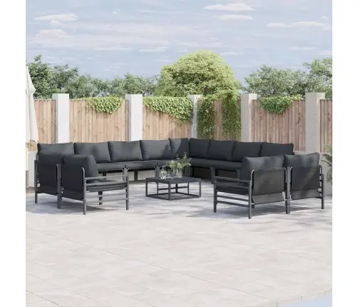 Aia Diivanikomplekt Padjaga 13 Pcs Must Teras