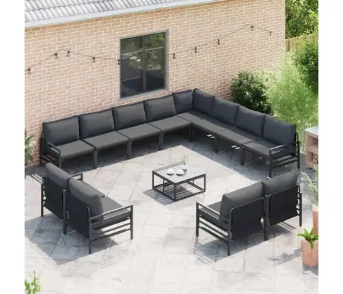 Aia Diivanikomplekt Padjaga 13 Pcs Must Teras