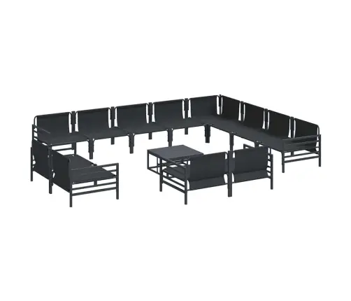 Aia Diivanikomplekt Padjaga 13 Pcs Must Teras