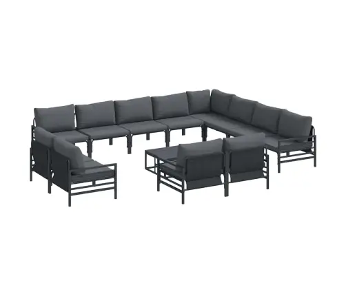 Aia Diivanikomplekt Padjaga 13 Pcs Must Teras