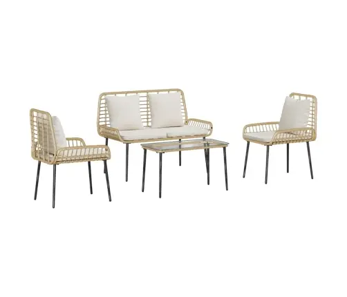 Aiaklamber Padjaga 4 Pcs Pruun Must Kreemjas