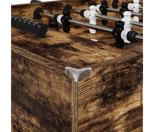 Futbola Galds 2 Pcs Dūmaka Ozols 146,5 X 74 X 85 Cm Vidaxl