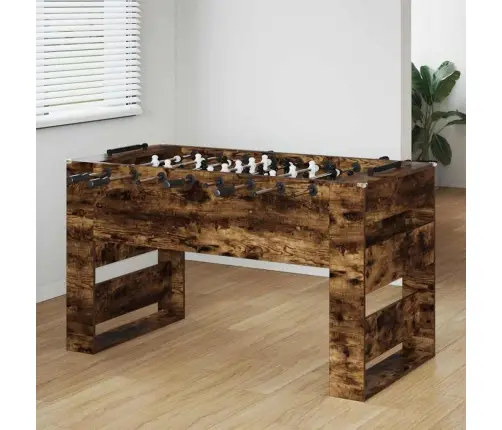 Futbola Galds 2 Pcs Dūmaka Ozols 146,5 X 74 X 85 Cm Vidaxl