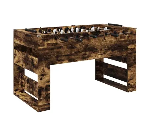 Futbola Galds 2 Pcs Dūmaka Ozols 146,5 X 74 X 85 Cm Vidaxl