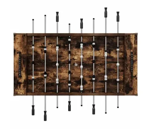 Futbola Galds 2 Pcs Dūmaka Ozols 146,5 X 74 X 85 Cm Vidaxl