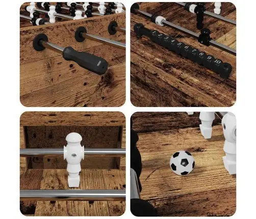 Jalgpalli Laud 2 Pcs Vana Puit 146,5 X 74 X 85 Cm Tehispuit