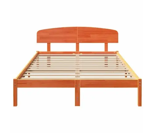 Voodi Raam Peaga Vahapruun 140 X 200 Cm Tahke Mänd