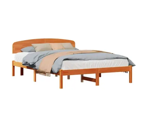 Voodi Raam Peaga Vahapruun 140 X 200 Cm Tahke Mänd