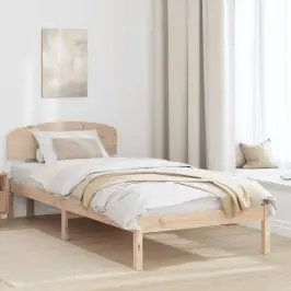 Lovos Rėmas Natūrali 100 X 200 Cm Kietos Pušies Mediena