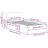 Gultas Rāmis Ar Galvgali Balts 100X200 Cm Masīvkoks Priede Vidaxl