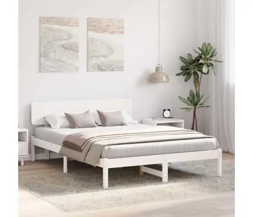 Gultas Rāmis Ar Galvu, Balts, 200 X 200 Cm, No Cietas Priedes Vidaxl Gultas Rāmis Ar Galvu, Balts, 200 X 200 Cm, No Cietas Priedes Vidaxl