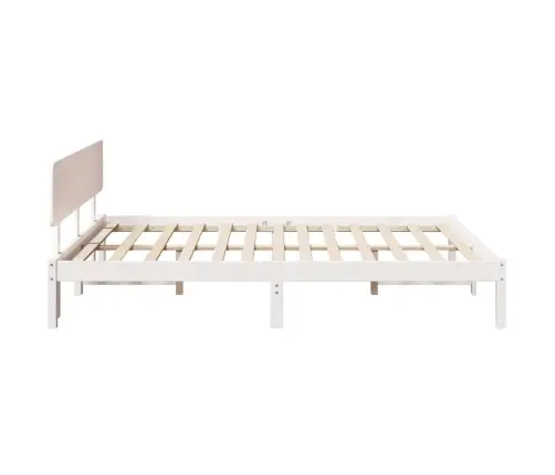 Gultas Rāmis Ar Galvu, Balts, 200 X 200 Cm, No Cietas Priedes Vidaxl Gultas Rāmis Ar Galvu, Balts, 200 X 200 Cm, No Cietas Priedes Vidaxl