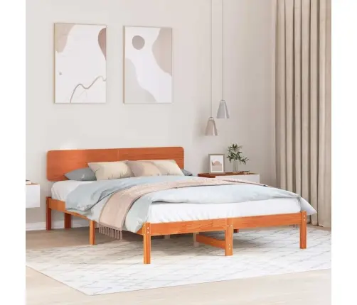Lovos Rėmas Vaško Ruda 150 X 200 Cm Kietos Pušies Mediena