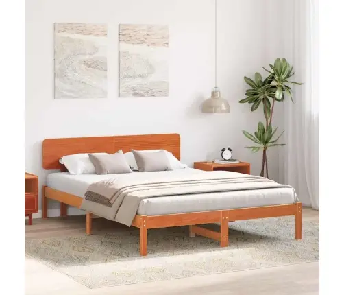 Lovos Rėmas Vaško Ruda 150 X 200 Cm Kietos Pušies Mediena