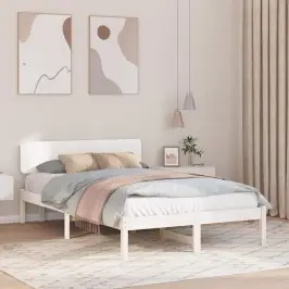 Lovos Rėmas Su Galvūgalio Balta 135 X 190 Cm