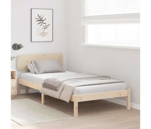 Lovos Rėmas Natūrali 90 X 200 Cm Kietos Pušies Mediena