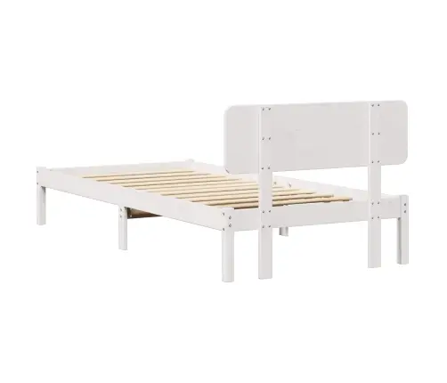 Lovos Rėmas Balta 80 X 200 Cm Kietos Pušies Mediena