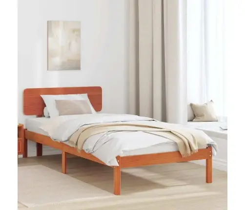 Voodi Raam Peaga Vahapruun 90 X 190 Cm Tahke Mänd