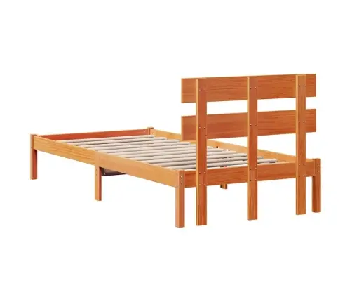 Lovos Rėmas Ruda 75 X 190 Cm Pušies Medienos Masyvas