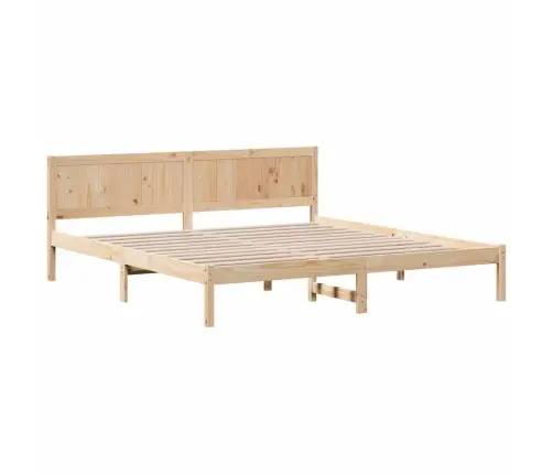 Priedes Gultas Rāmis Dabīgais Koks Masīvkoka Priede 200 X 200 Cm Vidaxl