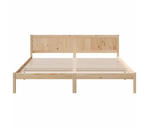 Priedes Gultas Rāmis Dabīgais Koks Masīvkoka Priede 200 X 200 Cm Vidaxl