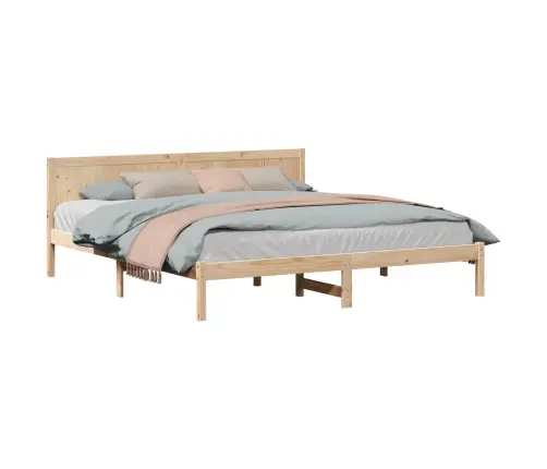 Priedes Gultas Rāmis Dabīgais Koks Masīvkoka Priede 200 X 200 Cm Vidaxl