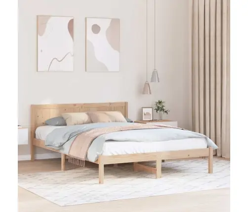 Vienvietīgais Priedes Koka Gultas Rāmis Dabisks Masīvkoks No Priedes Vidaxl