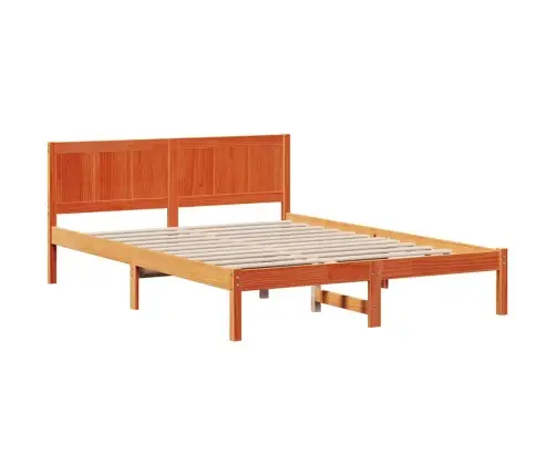 Voodi Raam Pruun 150 X 200 Cm Männipuit