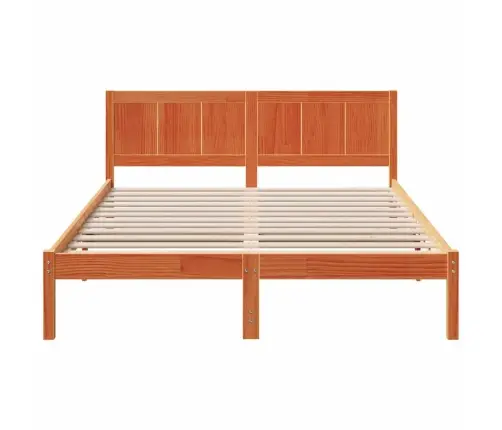 Voodi Raam Pruun 150 X 200 Cm Männipuit