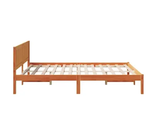 Voodi Raam Pruun 150 X 200 Cm Männipuit