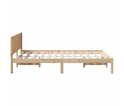 Voodi Raam Pruun 120 X 200 Cm Männipuit