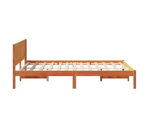 Vaskota Brūna Gultas Rāmis Vaskota Brūna Masīvkoks 120 X 200 Cm Vidaxl