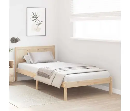 Lovos Rėmas Ruda 80 X 200 Cm Pušies Medienos Masyvas