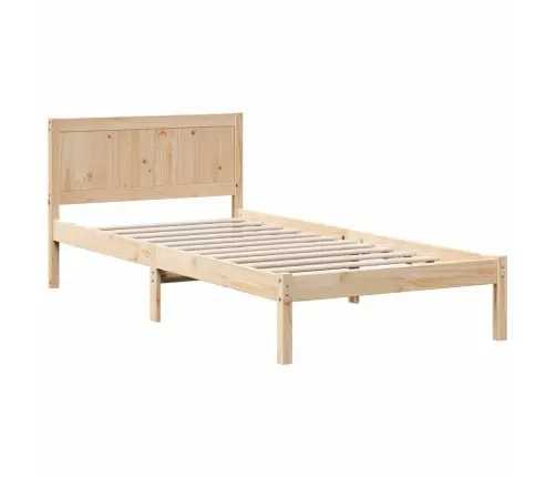 Viens Priedes Koka Gultņu Rāmis Dabīgs Cieta Priede 90 X 200 Cm Vidaxl