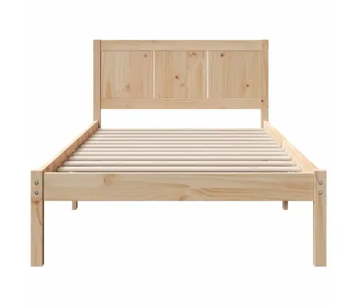 Voodi Raam Pruun 100 X 200 Cm Männipuit