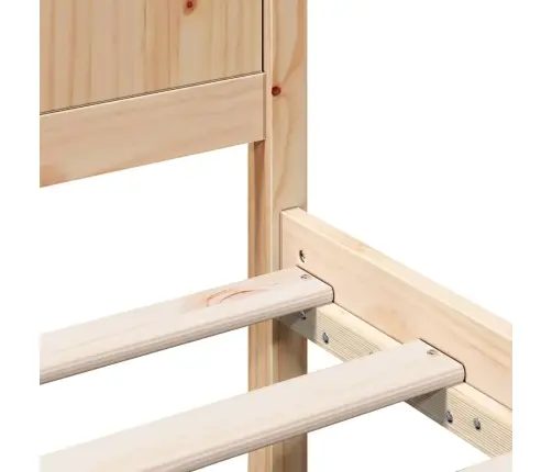 Voodi Raam Pruun 90 X 190 Cm Männipuit