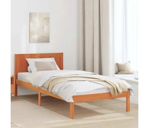 Voodi Raam Pruun 90 X 190 Cm Männipuit