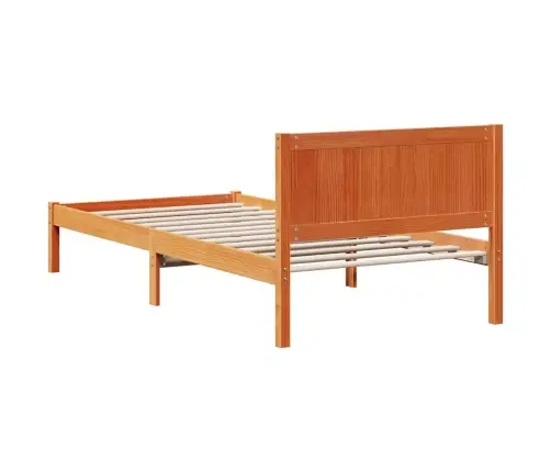 Voodi Raam Pruun 90 X 190 Cm Männipuit