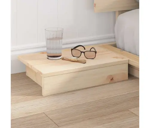 Grīdas Gultas Rāmis Ar Naktsgaldiem 120X190Cm Masīvkoks Vidaxl