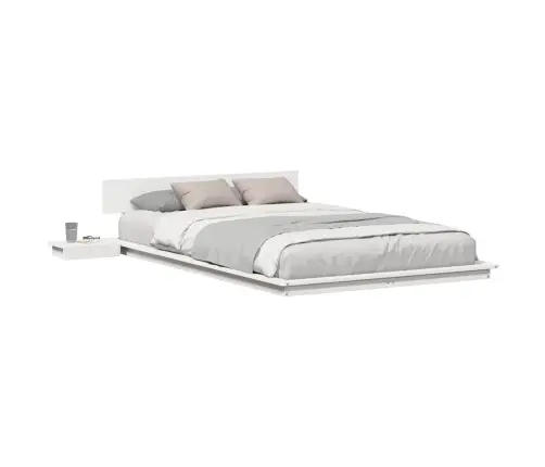 Voodi Raam Valge 120 X 190 Cm Puit